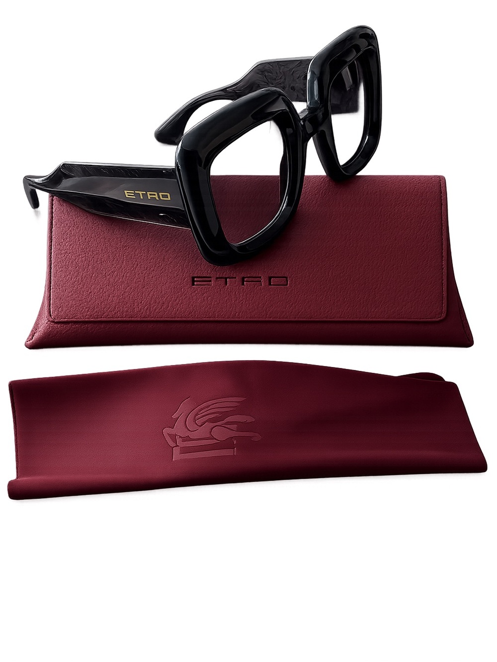 Etro Black Square Gradient Women's Sunglasses - Picture 6 of 13